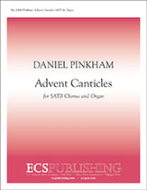 Advent Canticles SATB choral sheet music cover